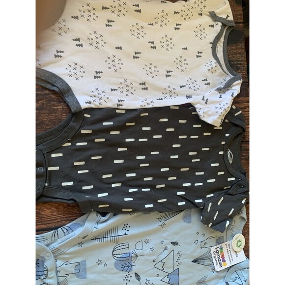 Infant Short Sleeve Bodysuits 3-Pack With Snap Closure - Picture 1 of 1